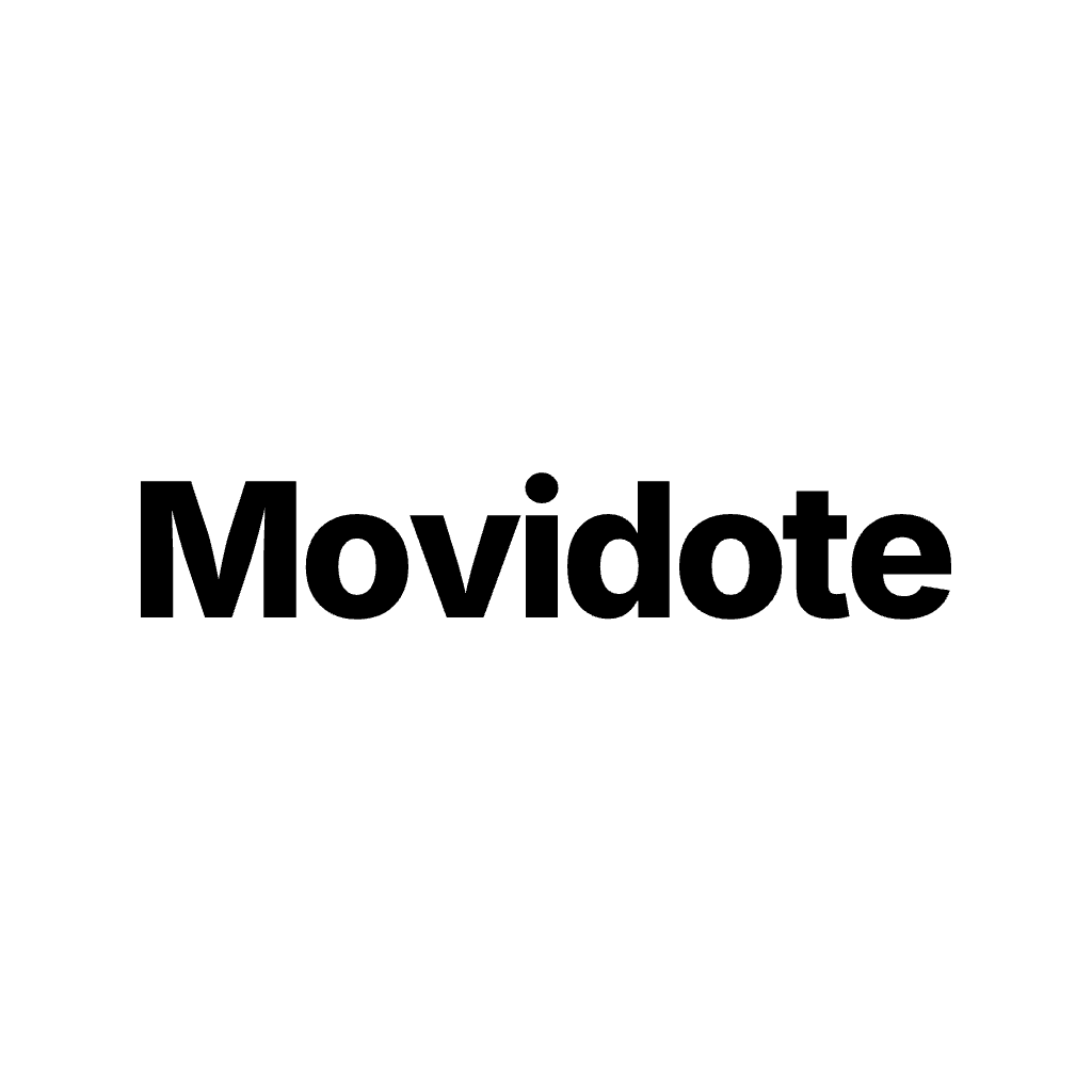 Logo de Movidote en negro sobre fondo blanco, formato cuadrado