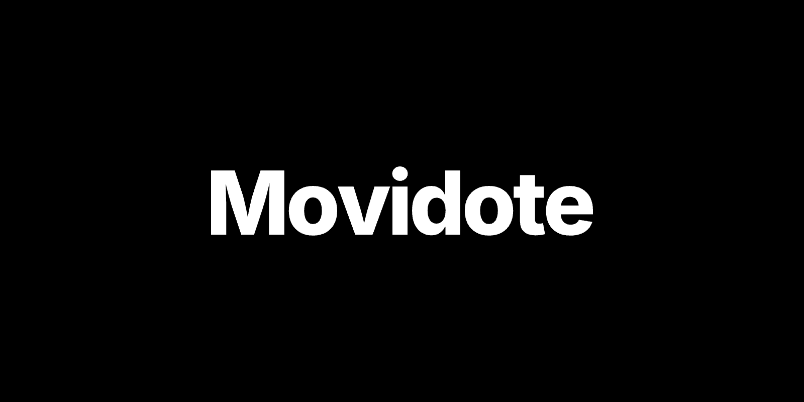 Logo de Movidote en blanco sobre fondo negro, formato rectangular